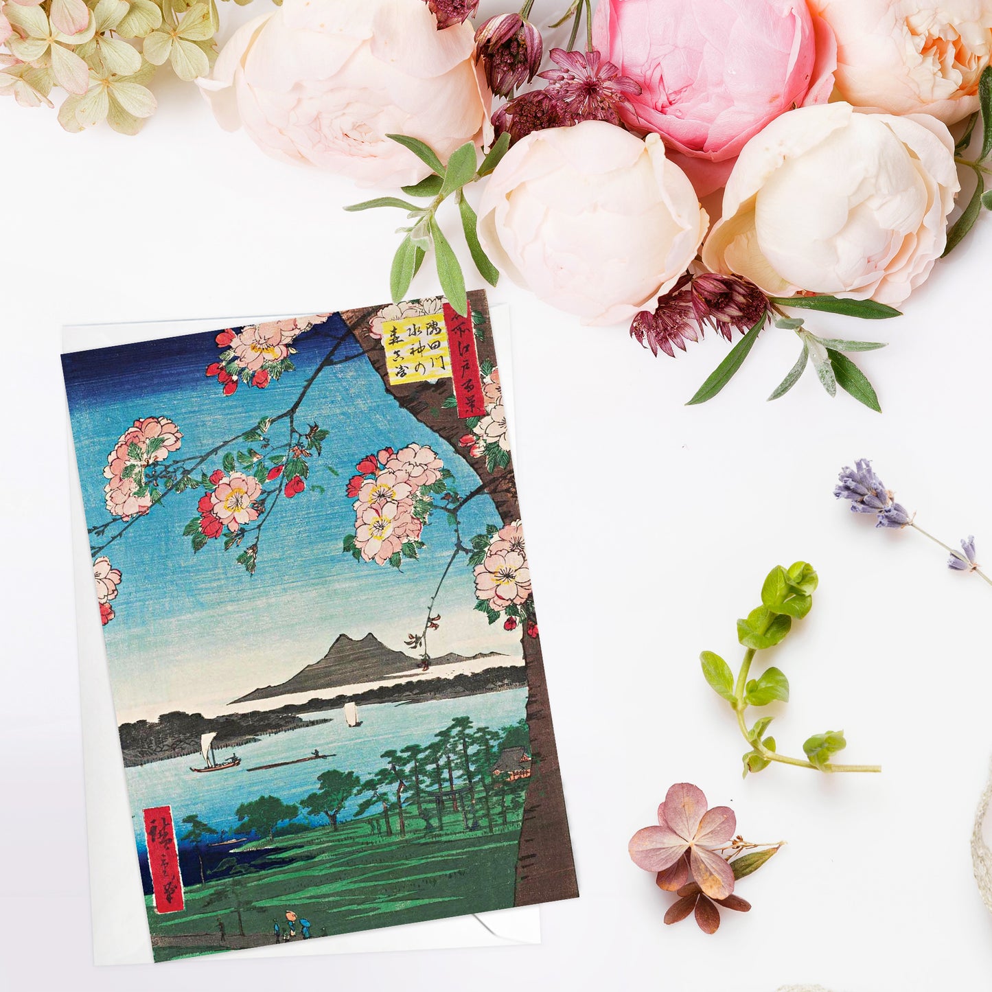 Japanese Ukiyo-e Greeting Cards – Set of 10 | Hokusai, Hiroshige, Haiku Art Cards for All Occasions