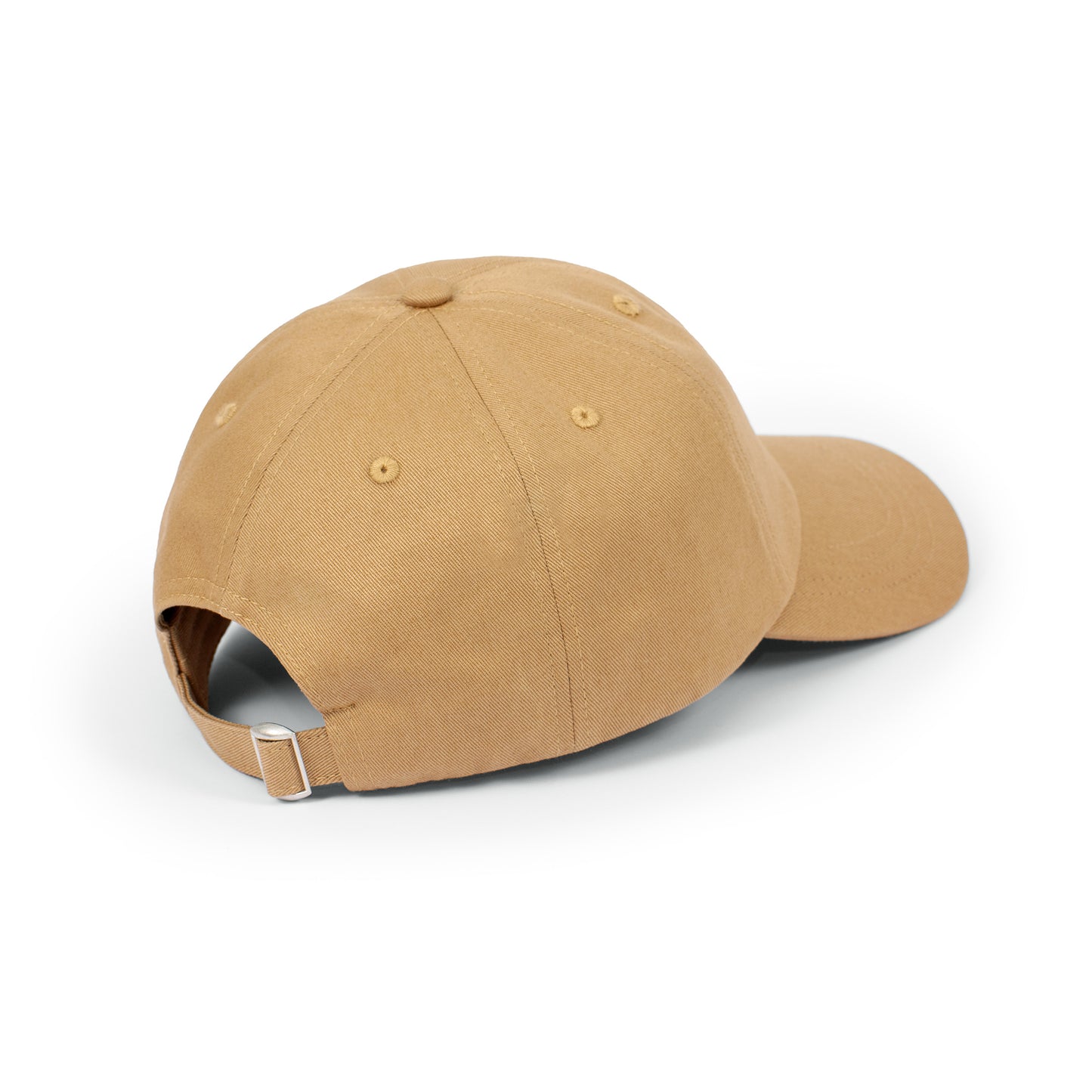 Retro Style Baseball Dad Cap with Japanese Applique - Tan Brown