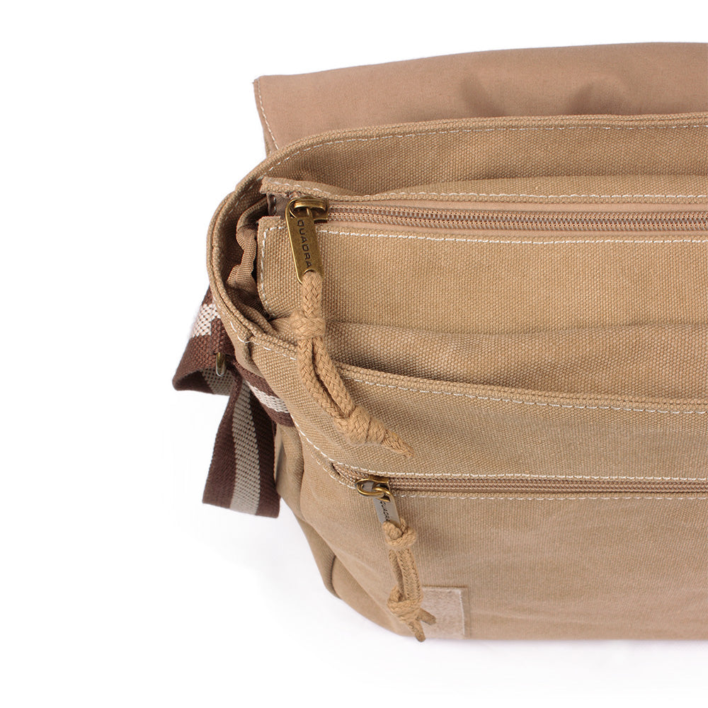 Japanese Ray Gun Canvas Messenger Bag – Retro Vintage Style Shoulder Bag