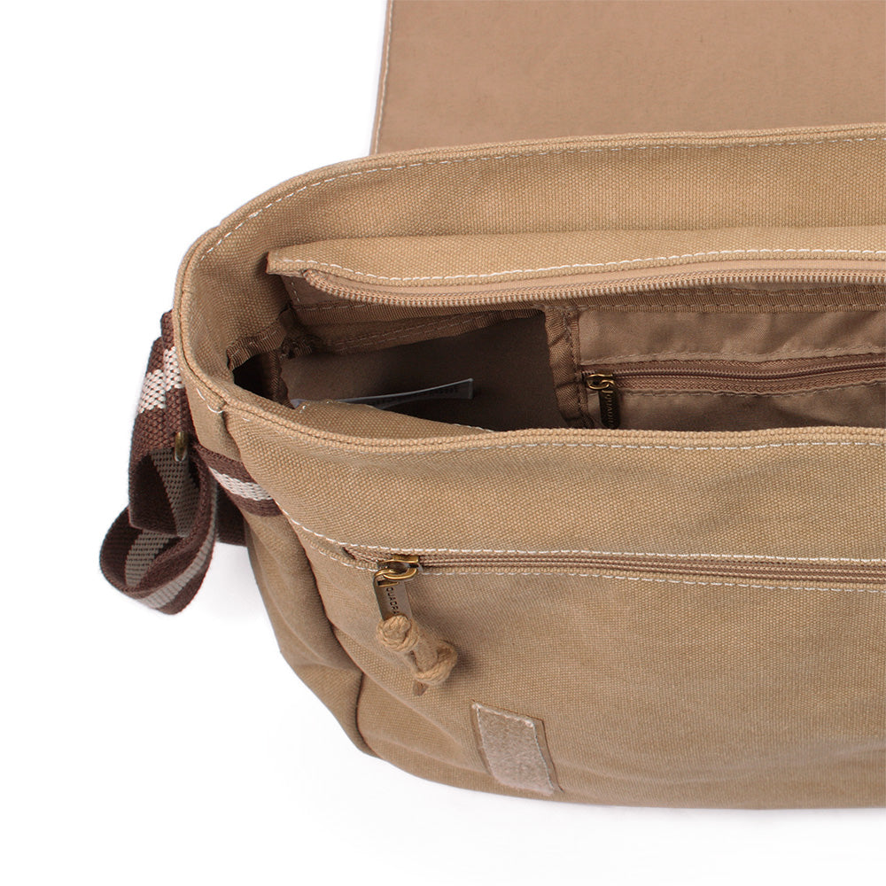 Japanese Ray Gun Canvas Messenger Bag – Retro Vintage Style Shoulder Bag