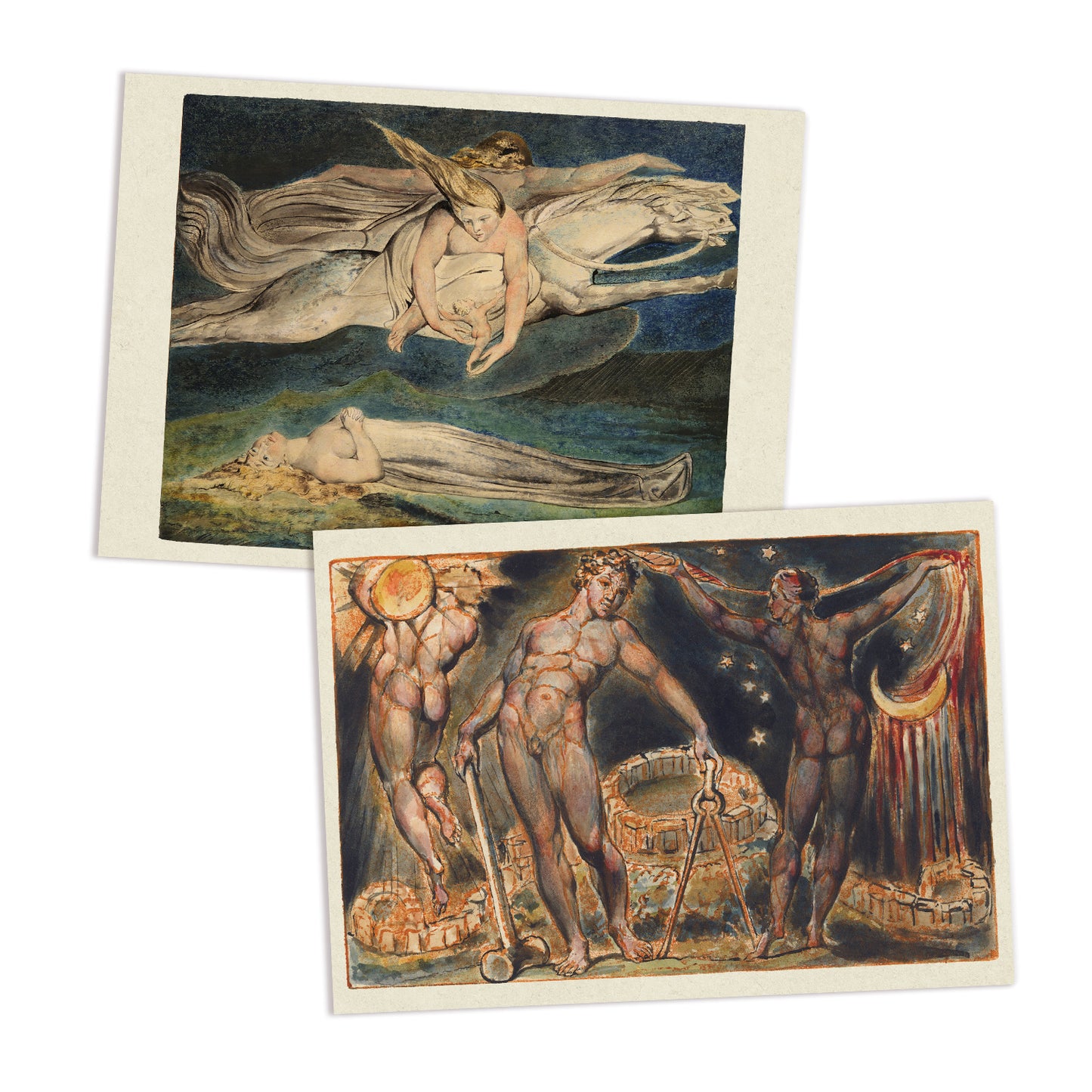 William Blake Art Postcards Set of 10 – Visionary Romantic Prints Mythology Poetry Vintage-Style Cards Gift Pack