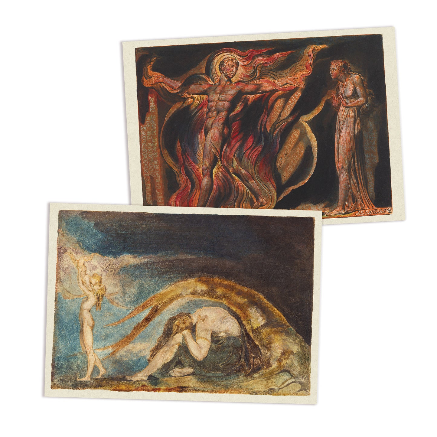 William Blake Art Postcards Set of 10 – Visionary Romantic Prints Mythology Poetry Vintage-Style Cards Gift Pack