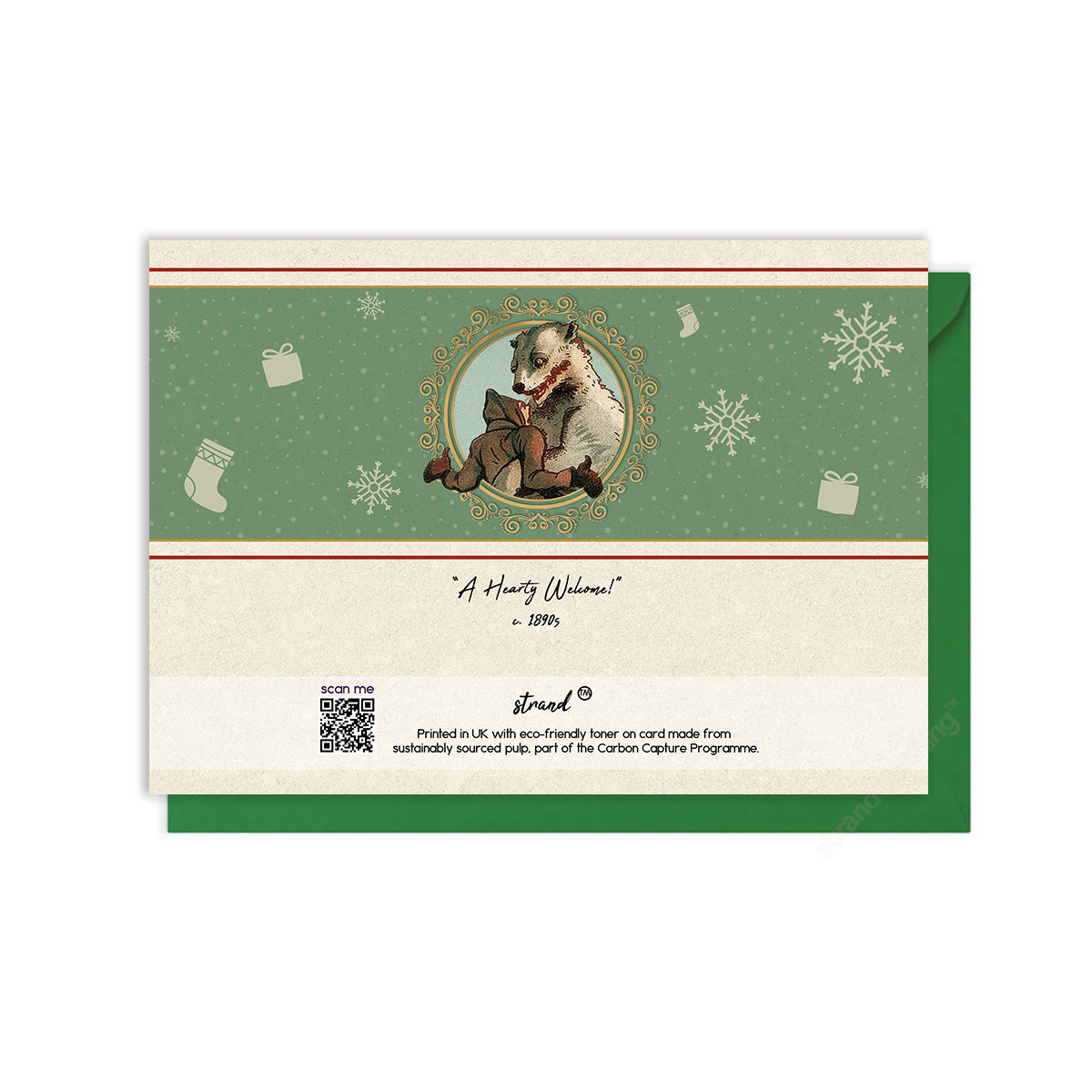 A Hearty Welcome! – Victorian Christmas Card