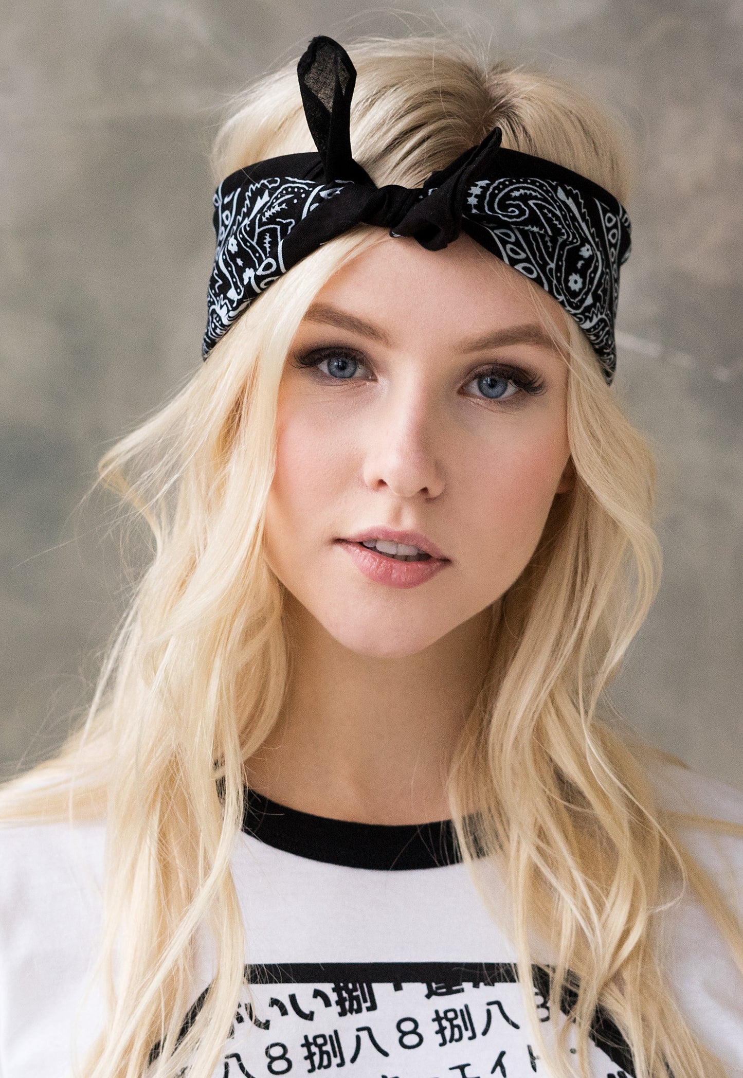 Set of 3 Bandanas – Classic Red, Black & White Paisley Print