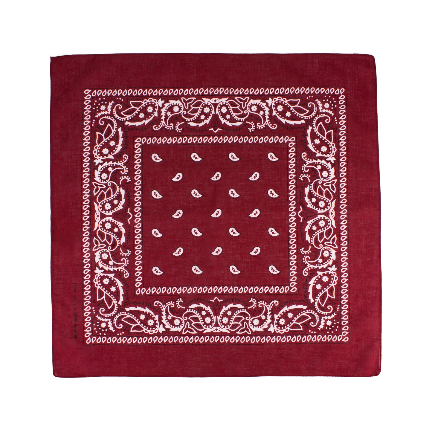 Set of 3 Bandanas – Retro Sea Blue, Black & Burgundy Paisley Print