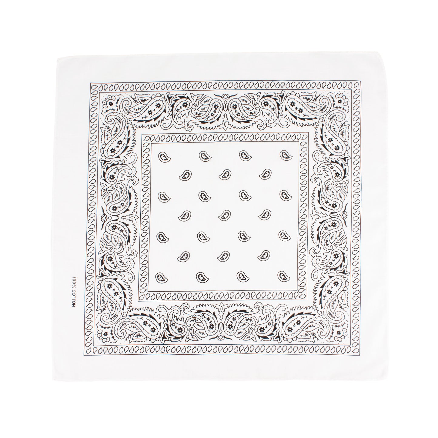 Set of 3 Bandanas – Classic Red, Black & White Paisley Print