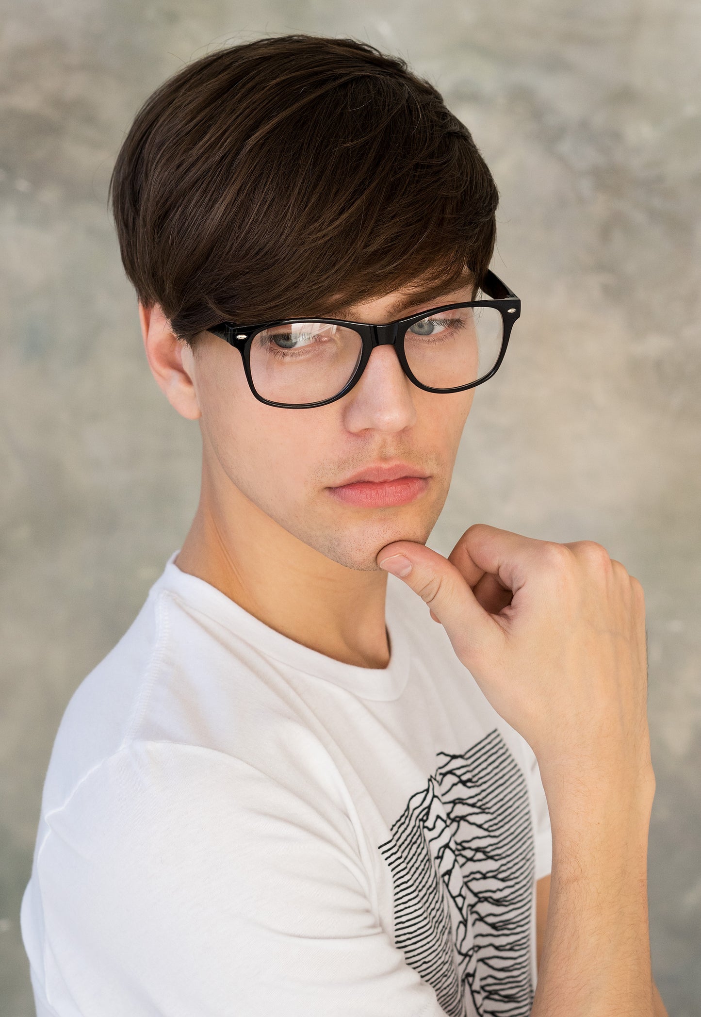 Black Chunky Geek Glasses with Clear Lenses – Kawaii Cosplay Style