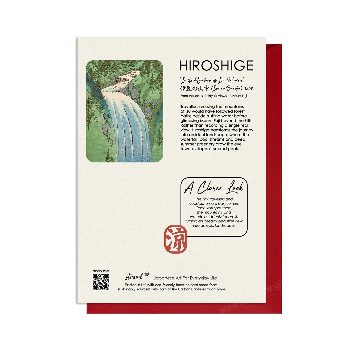 In the Mountains of Izu – Hiroshige Japanese Ukiyo-e Greeting Card