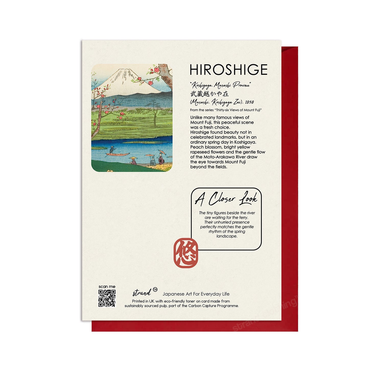 Hiroshige Japanese Ukiyo-e Greeting Cards – Set of 5 | Collection 1