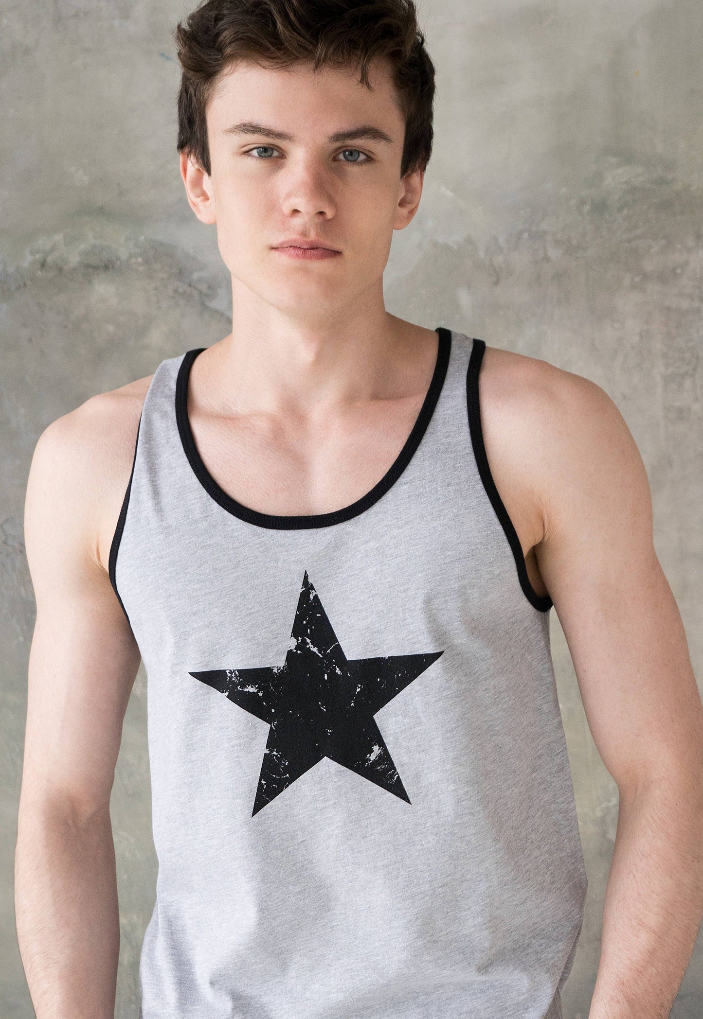 Star Ringer Tank Top Minimalist Abstract Geometric Skater Fashion Retro 70s 80s 90s Y2K Graphic Printed Women's Men's Ringer Vest Tee Cami