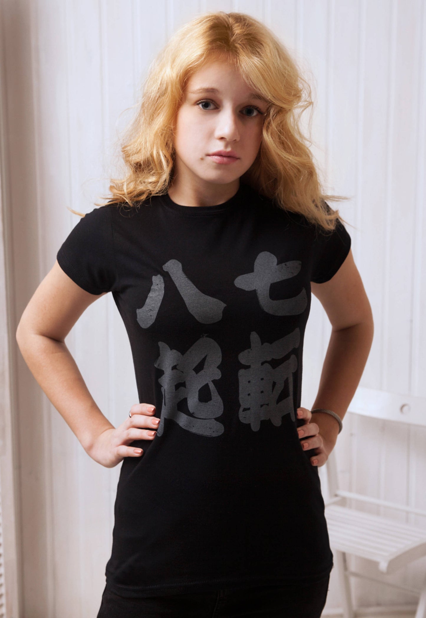Japanese T Shirt Shichiten Hakki Nanakorobi Yaoki Tattoo Kanji Kawaii Japan Calligraphy Yoga Anime Positive Motivational Screen Printed Tee