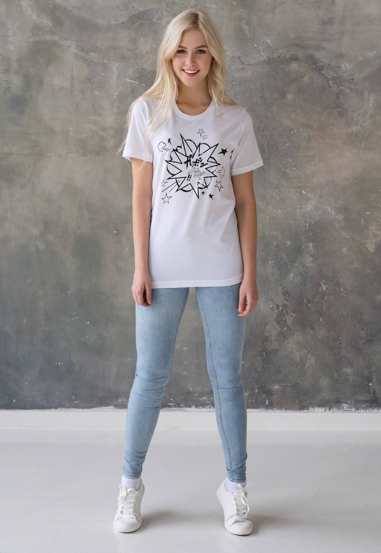 Japanese T Shirt Manga Explosion Japan Kawaii Anime Kanji Comic Book Comics Cosplay Sci Fi Geek Comicon Cute Womens Mens Printed Tee T-Shirt