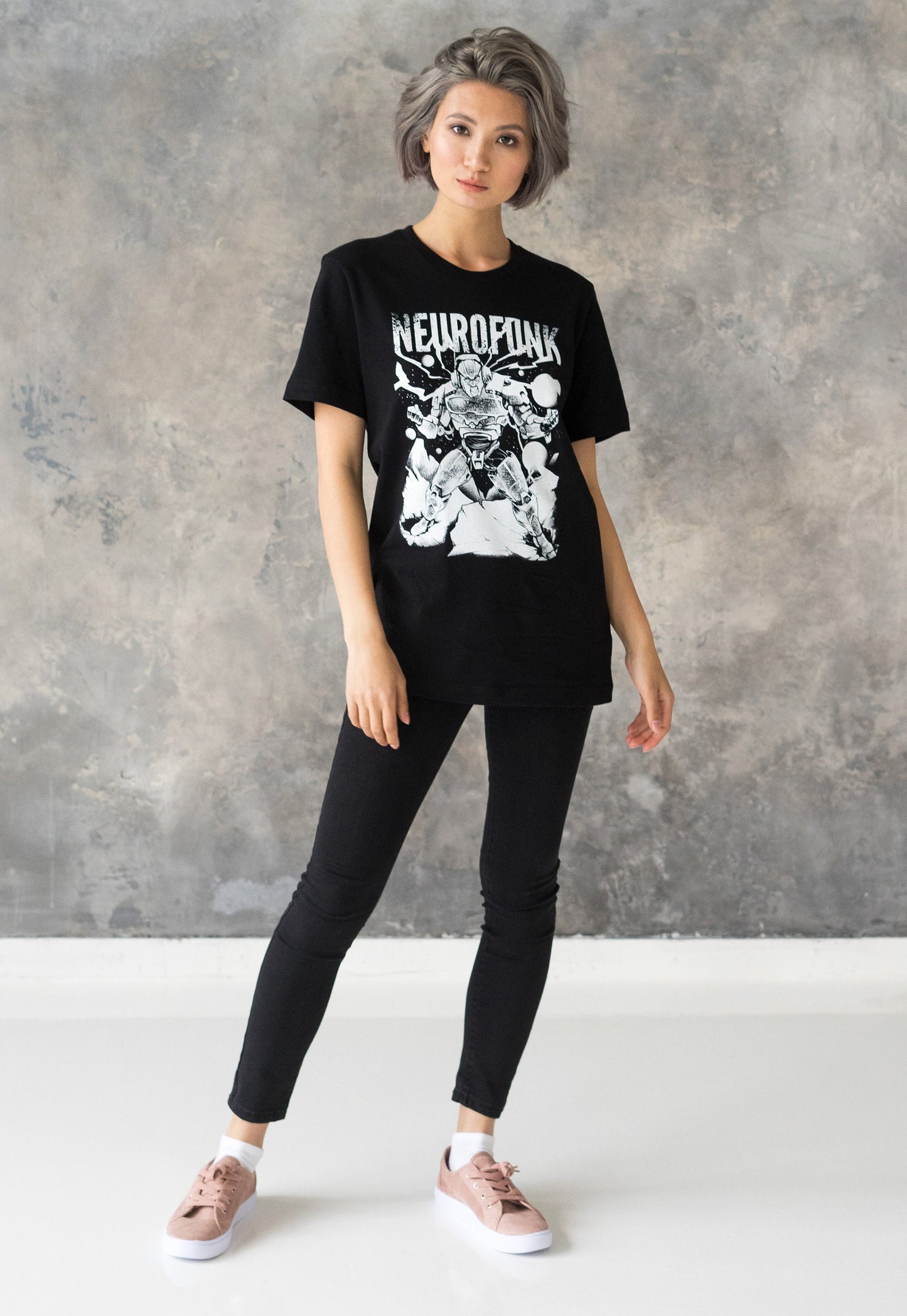 Neurofunk Destruction T Shirt - Drum and Bass Robot DJ Synthesizer & n Synth Music Producer Junglist Dubstep Mens Womens Graphic Printed Tee