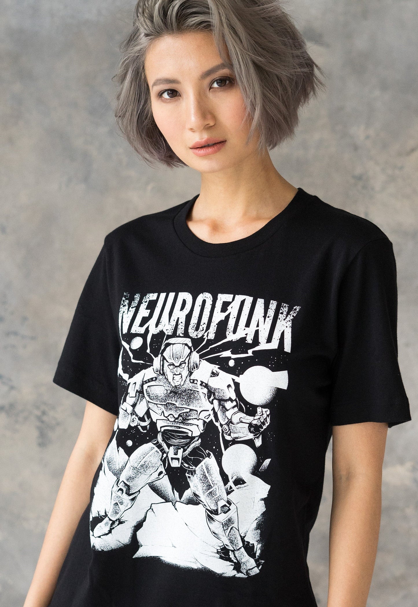Neurofunk Destruction T Shirt - Drum and Bass Robot Synthesizer & Bass Synth Music Producer Junglist Dubstep Female DJ Printed Tee Top