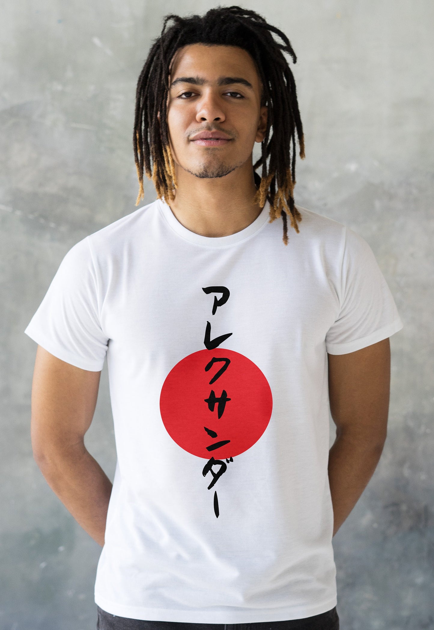 Custom Japanese T Shirt Japan Calligraphy Anime Manga Martial Arts Personalised Name Message Birthday Valentines Day Wedding Womens Mens Tee