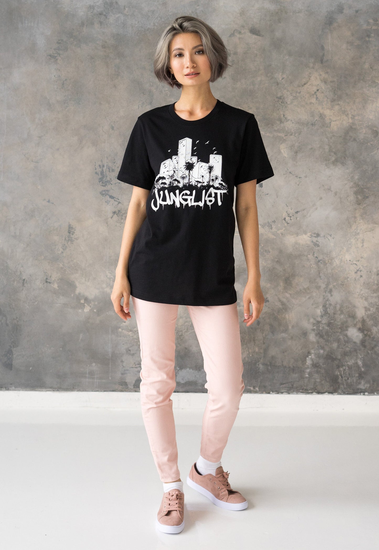 Junglist Sound System T Shirt Jungle Massive Drum and Bass DJ Synth Synthesizer Neurofunk Producer Dubstep Graphic Printed Tee Top