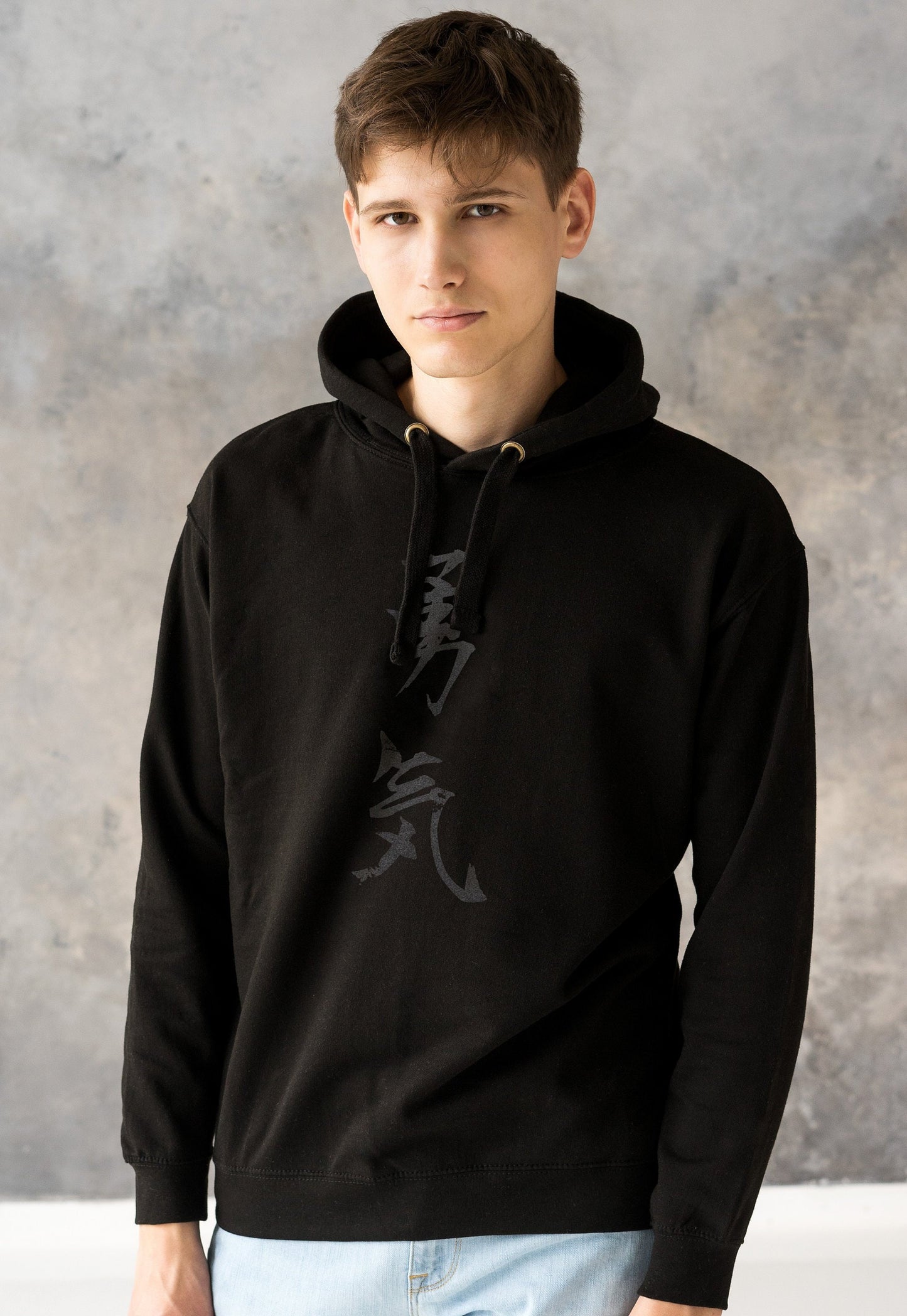 Japanese Hoodie Yuki Courage Japan Calligraphy Anime Manga Ninja Bushido Anime Manga Martial Arts Men's Womens Sweatshirt Printed Hooded Top