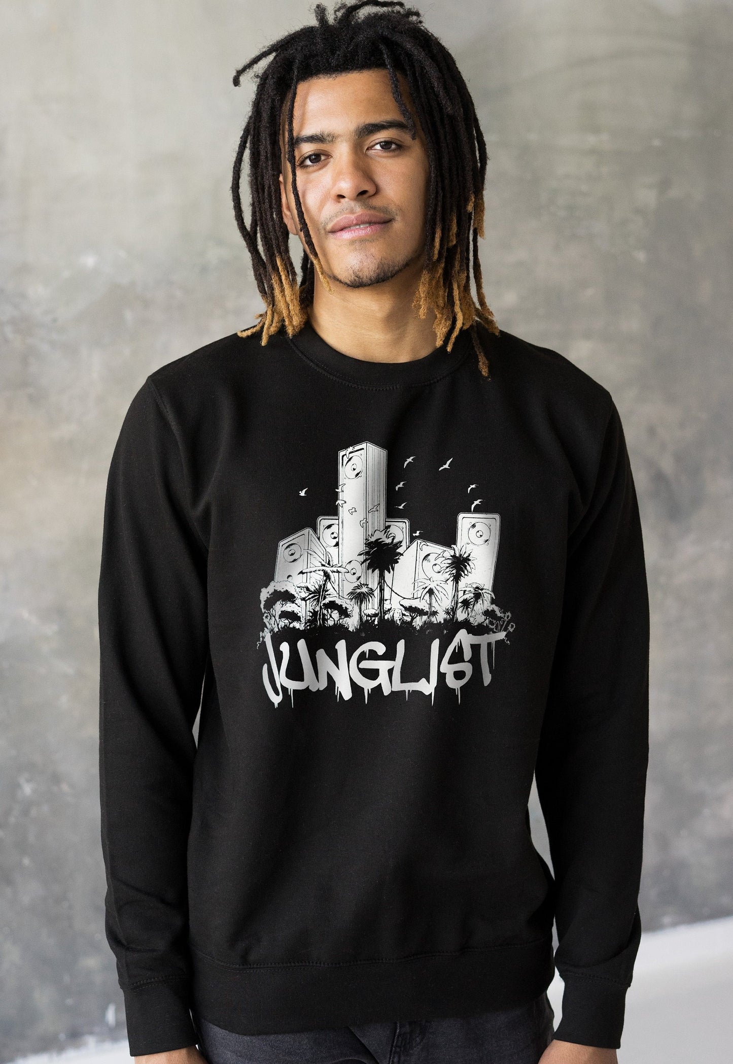 Junglist Sound System Sweatshirt Jungle Massive Drum and Bass & Female DJ Rave Music Womens Printed Sweatshirt Sweater Pullover Jumper Top