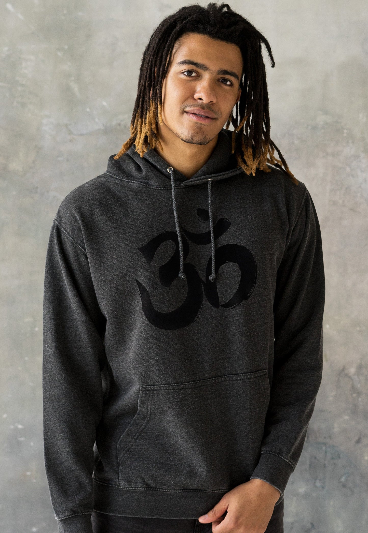 Om Ohm Aum Hoodie Yoga Buddha Meditation Hindu Sanskrit Mindfulness Mandala Womens Girls Men Printed Sweatshirt Washed Brushed Hooded Top