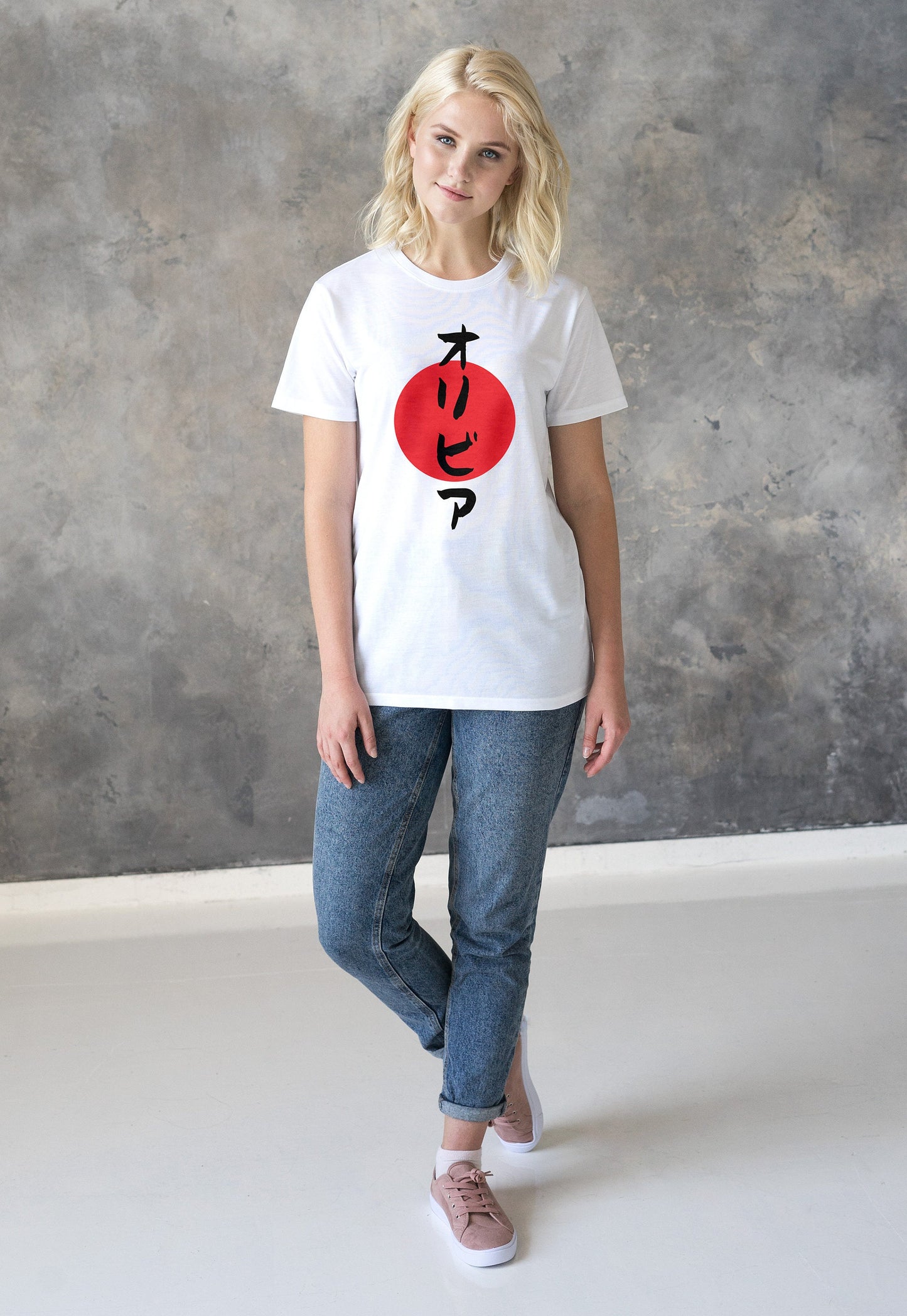 Custom Japanese T Shirt Japan Calligraphy Anime Manga Martial Arts Personalised Name Message Birthday Valentines Day Wedding Womens Mens Tee
