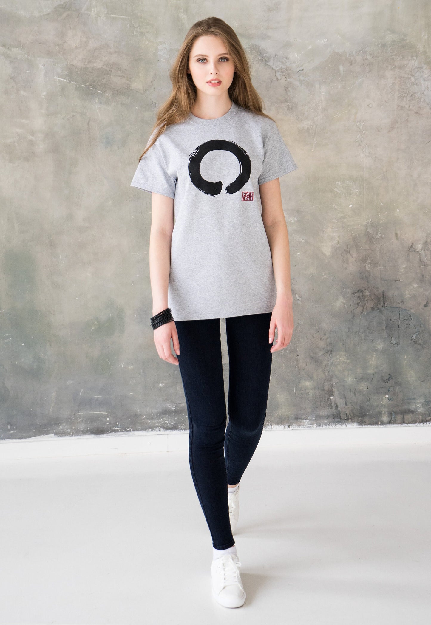 Vegan T Shirt - Enso Buddhist Circle - Vegetarian Veggie Buddhist Buddhism Wabi Sabi Zen Peace Men's Women's Unisex Graphic Printed Top Tee