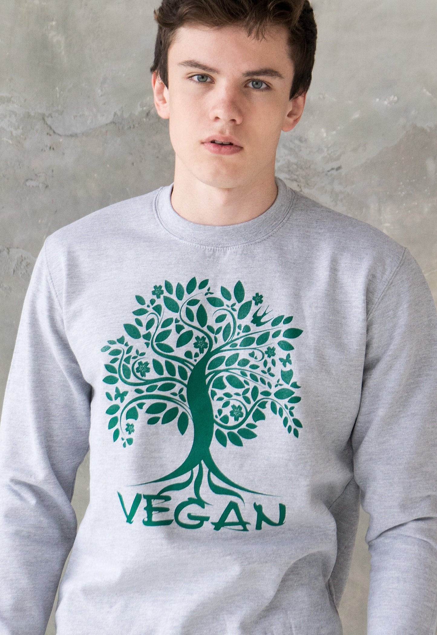 Tree Of Life Vegan Sweatshirt Herbivore Plant Based Climate Change Planet Earth Animal Liberation Mens Womens Graphic Printed Sweater Jumper