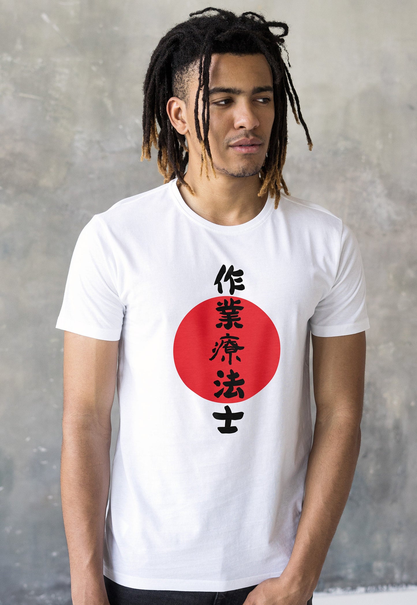 Custom Japanese T Shirt Japan Calligraphy Kanji Hobby Profession Job Occupation Personalised Name Message Birthday Wedding Women's Men's Tee