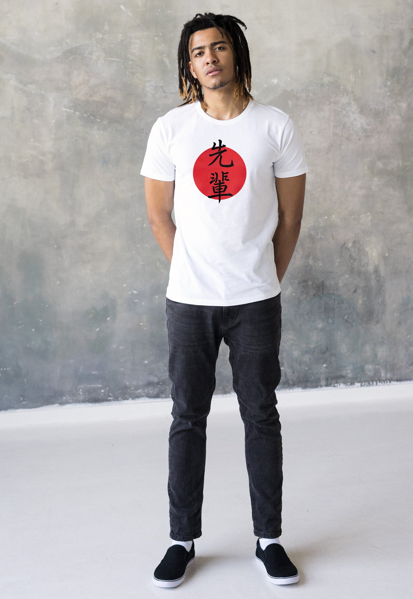 Custom Japanese T Shirt Japan Calligraphy Kanji Otome Otaku Fujoshi Senpai Kohai Personalised Name Message BL Anime Manga Women's Men's Tee