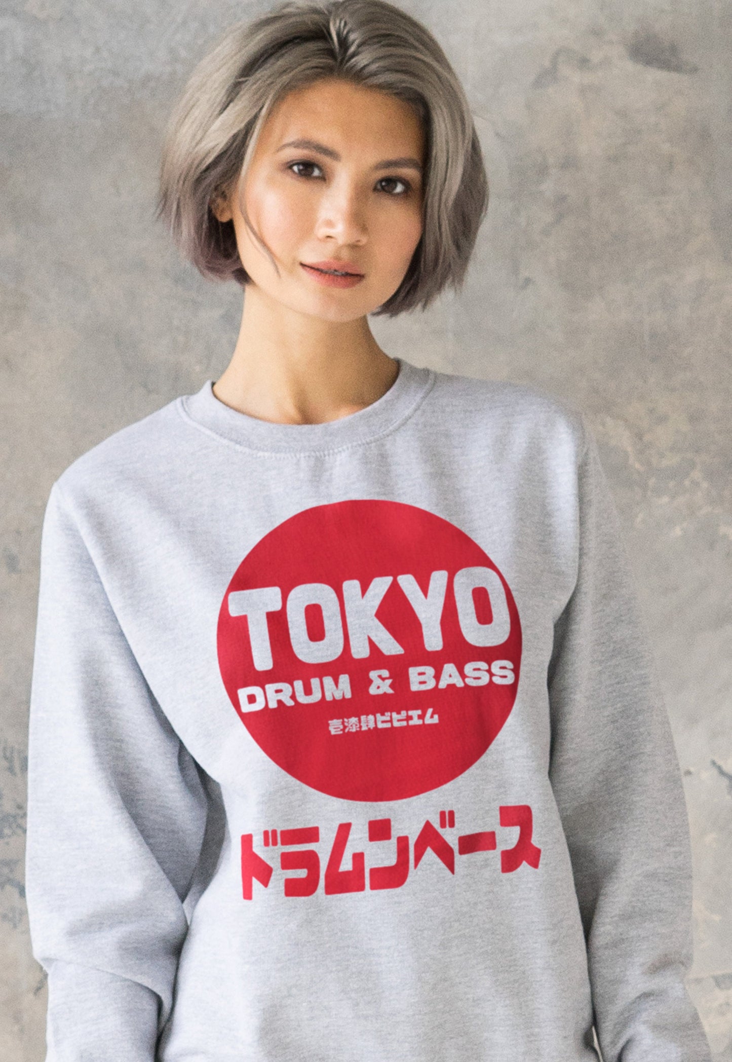 Tokyo Drum & Bass Sweatshirt Japanese Writing Japan 174 BPM Plus Size Warm Kanji Junglist Oversize Womens Printed Sweater Pullover Jumper