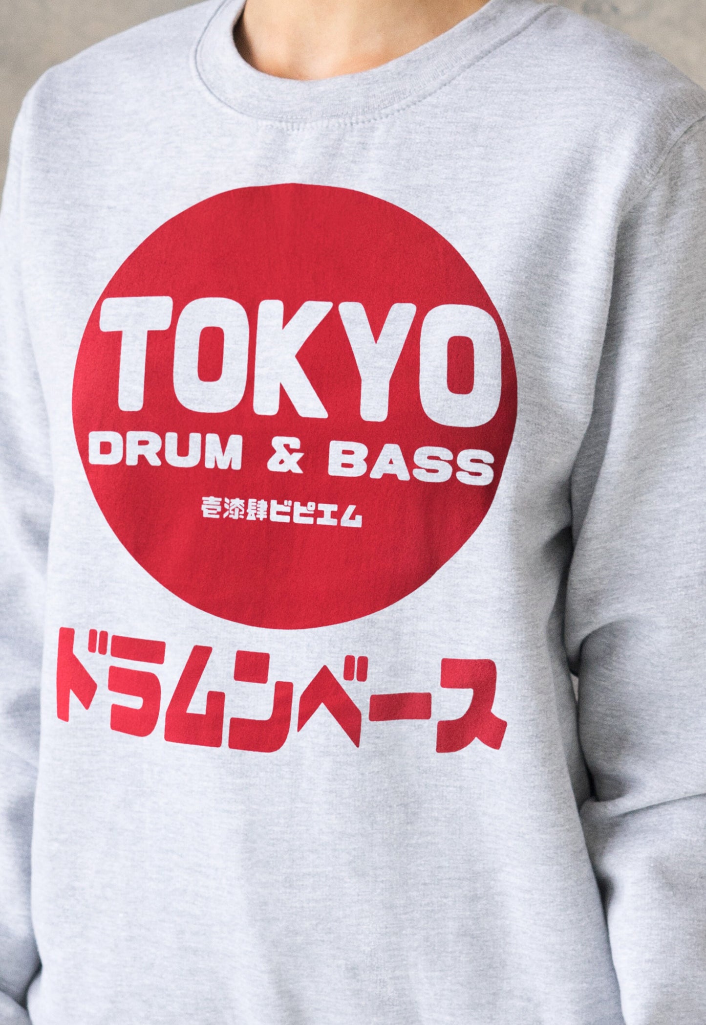 Tokyo Drum & Bass Sweatshirt Japanese Writing Japan 174 BPM Plus Size Warm Kanji Junglist Oversize Womens Printed Sweater Pullover Jumper