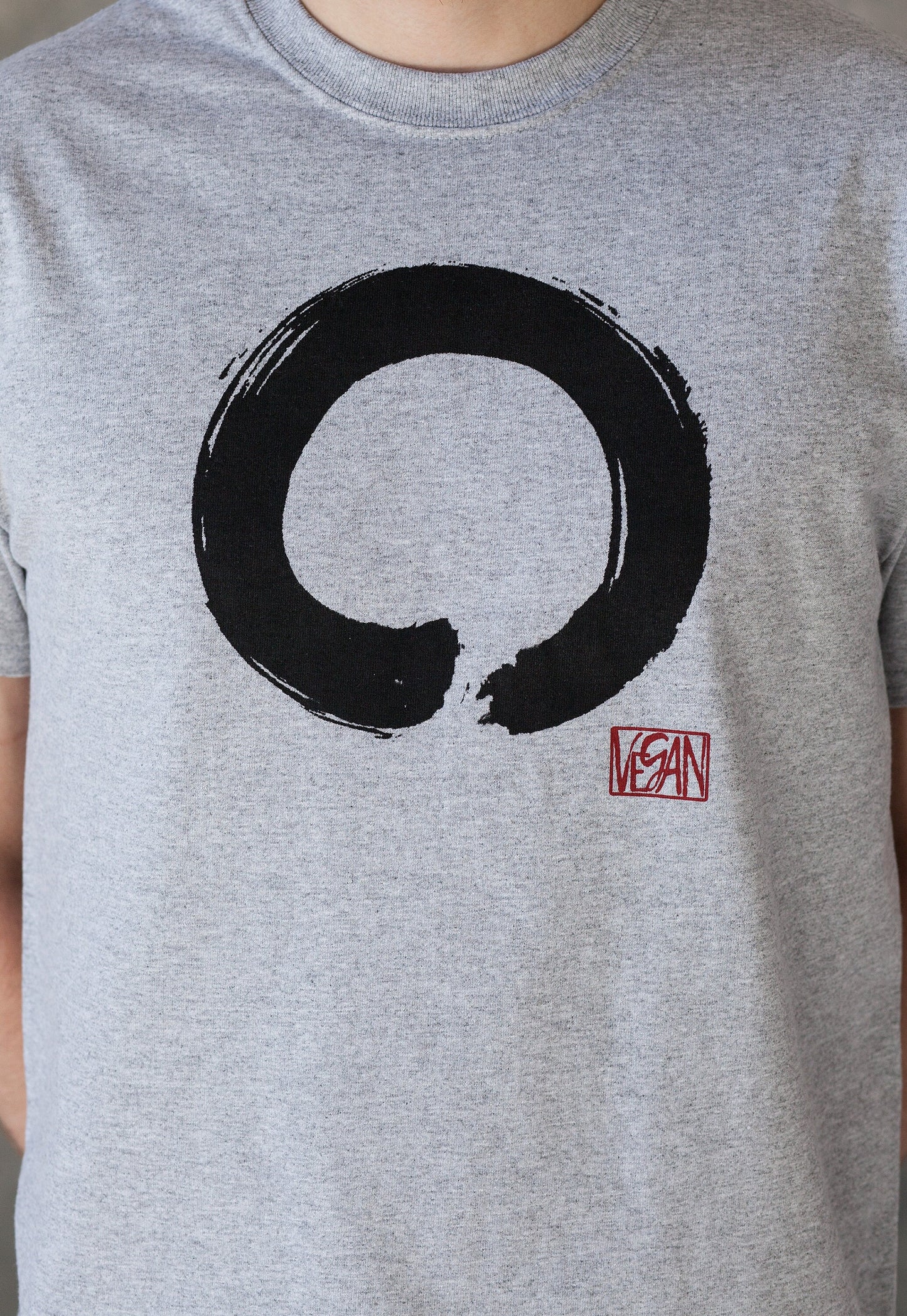 Vegan T Shirt - Enso Buddhist Circle - Vegetarian Veggie Buddhist Buddhism Wabi Sabi Zen Peace Men's Women's Unisex Graphic Printed Top Tee