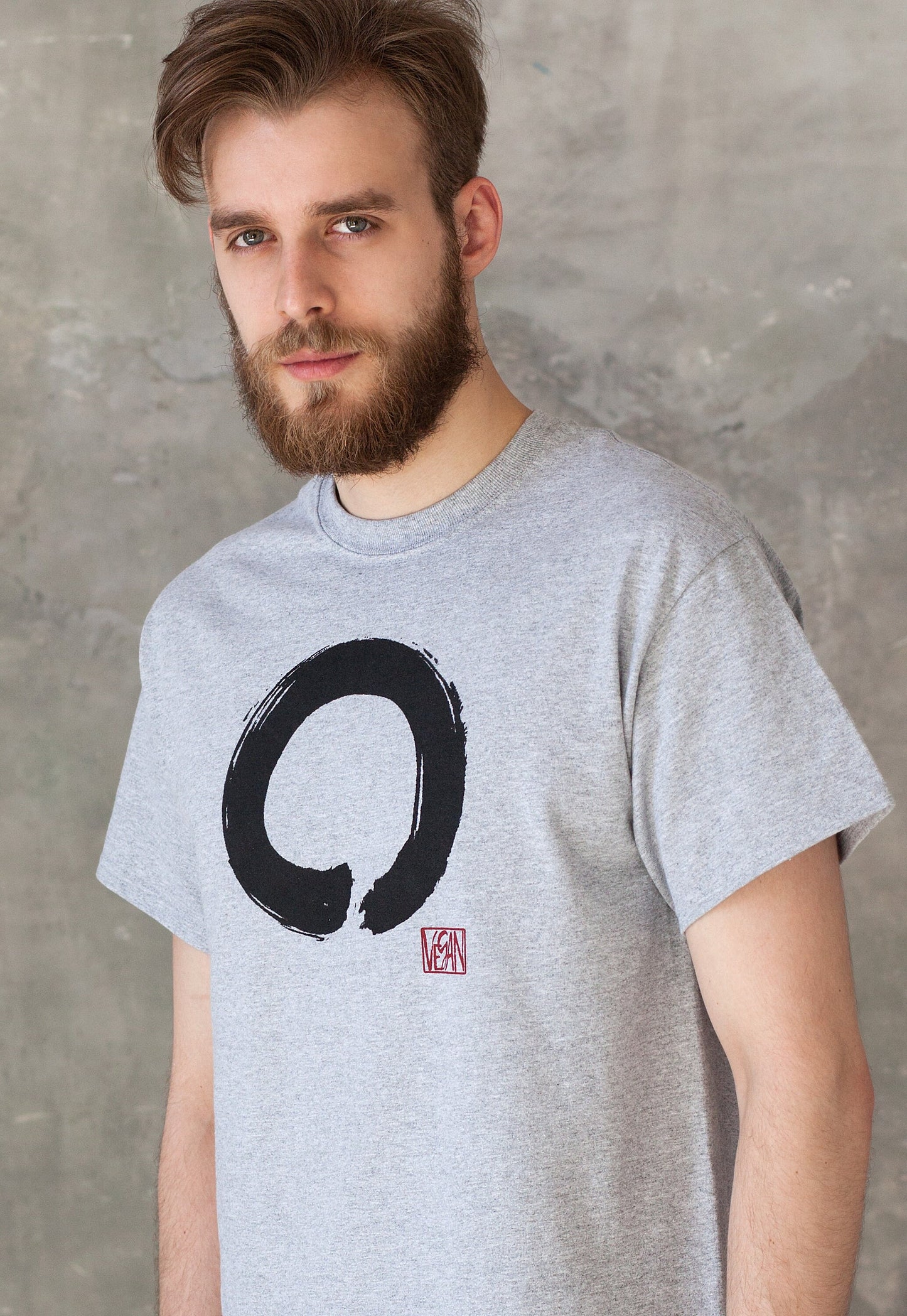 Vegan T Shirt - Enso Buddhist Circle - Vegetarian Veggie Buddhist Buddhism Wabi Sabi Zen Peace Men's Women's Unisex Graphic Printed Top Tee
