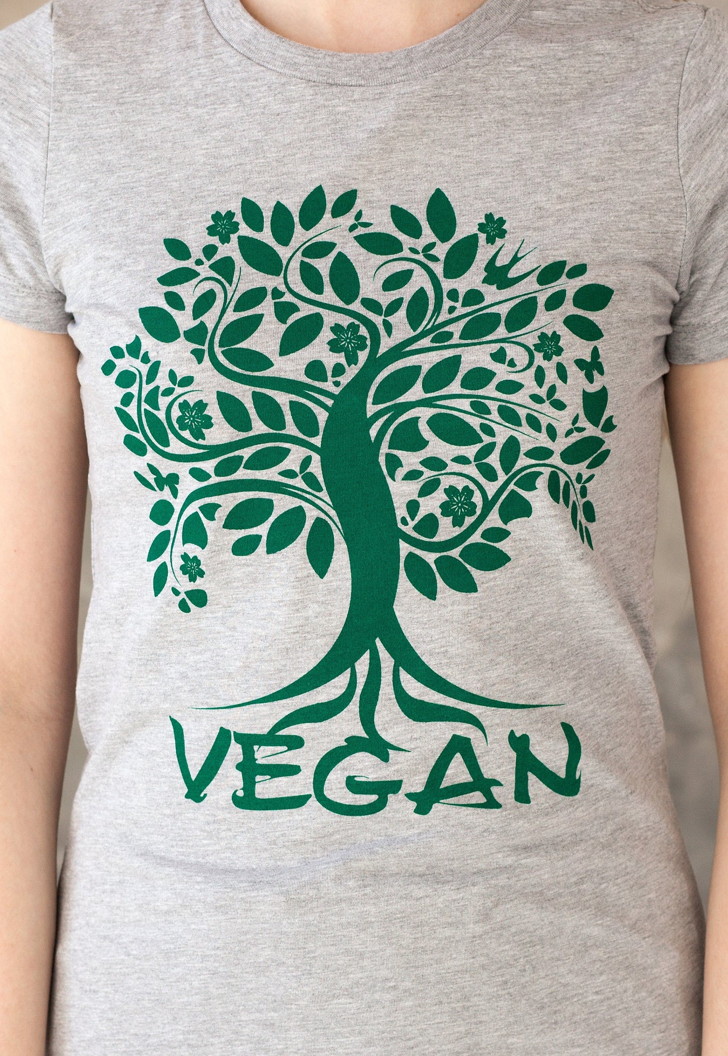 Vegan Tree Of Life T Shirt Vegetarian Veggie Animal Liberation Rights Climate Change Planet Nature Earth Boho Yoga Womens Girls Printed Tee
