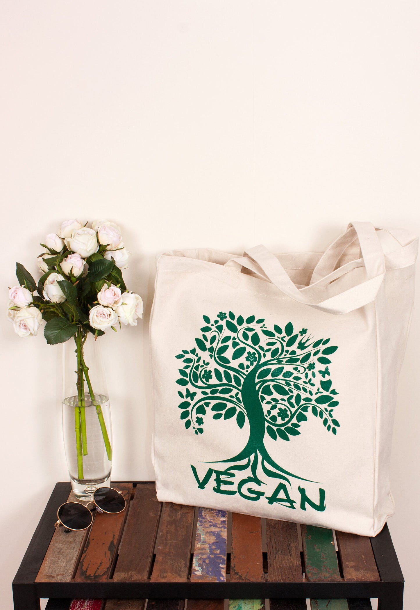 Vegan Treet Of Life Tote Bag Slogan Pretty Activist Planet Earth Climate Change Cotton Canvas Tote Shopper Bag Printed Eco Friendly Market