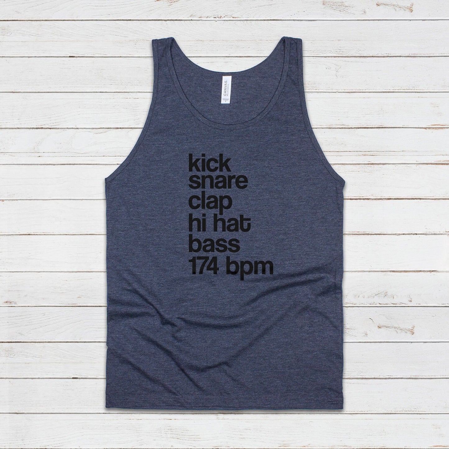 Drum and Bass Tank Top 74 BPM Synthesizer Jungle DnB Junglist DJ EDM Synth Music Producer Festival Mens Womens Graphic Printed Cami Vest Tee