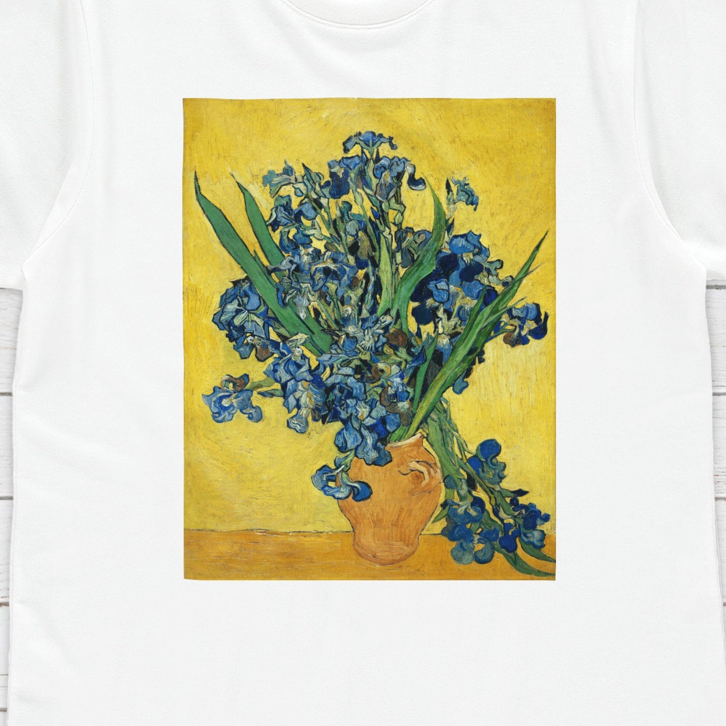 Irises T Shirt Van Gogh Impressionist Classical Art Flowers Iris Floral Aesthetic Pretty Soft Grunge Gift Womens Mens Graphic Printed Tee