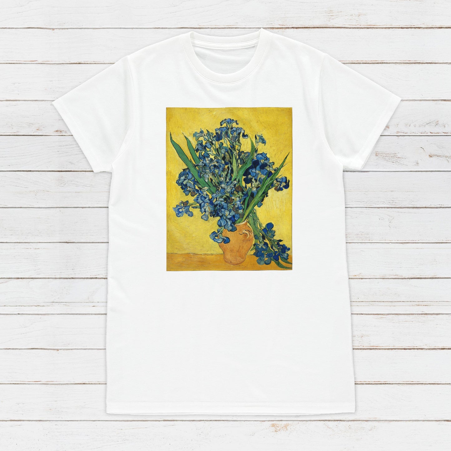 Irises T Shirt Van Gogh Impressionist Classical Art Flowers Iris Floral Aesthetic Pretty Soft Grunge Gift Womens Mens Graphic Printed Tee