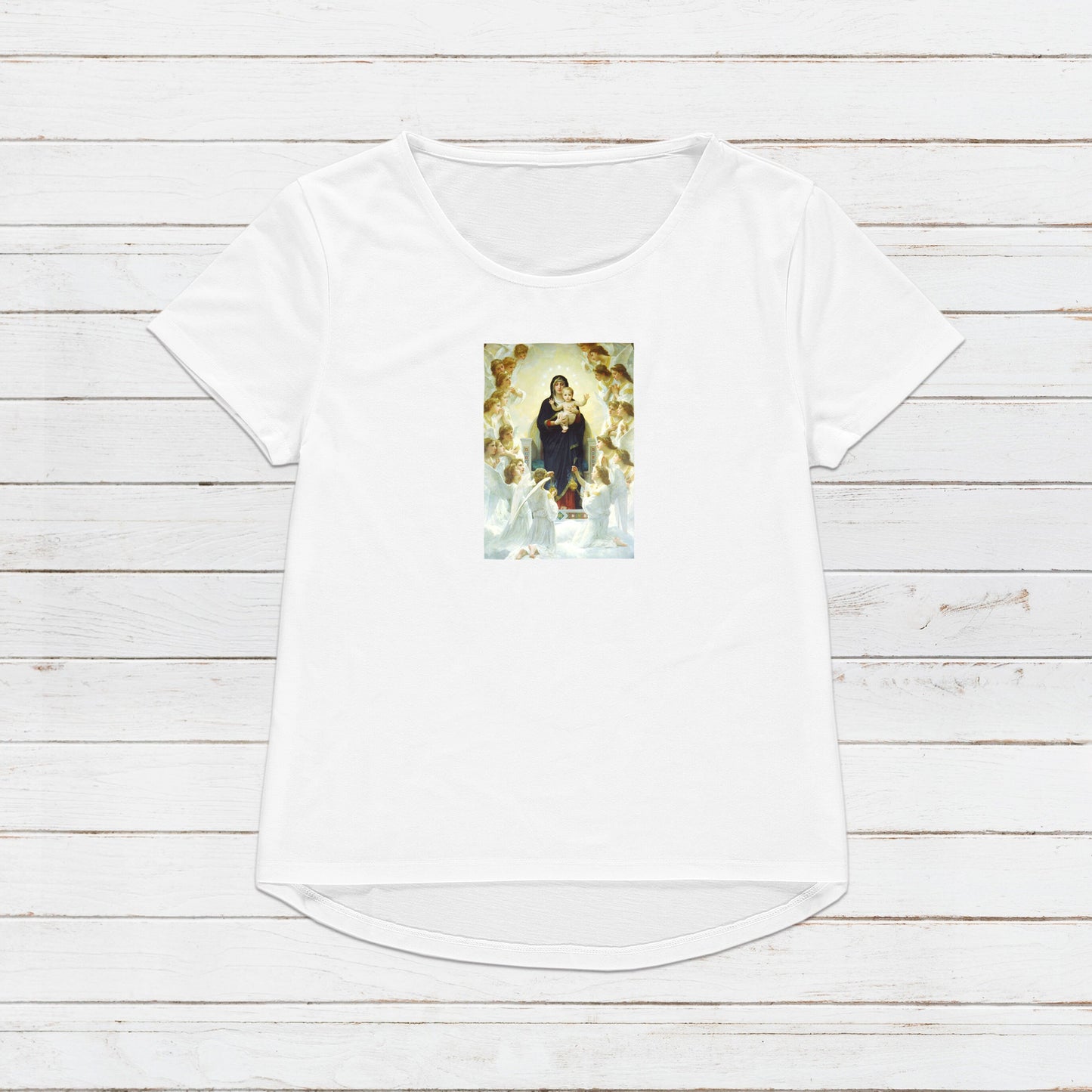 Madonna Angel T Shirt Bouguereau Baroque Rococo Art Quirky Aesthetic Grunge Alternative Gift Cute Pretty Womens Mens Graphic Printed Tee Top