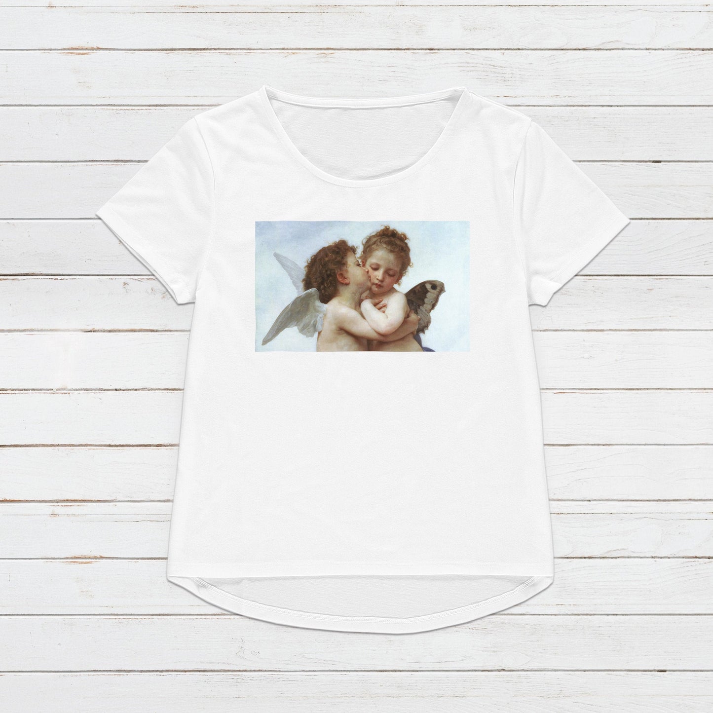 Cupid T Shirt L'Amour and Psyché Bouguereau Baroque Rococo Art Quirky Aesthetic Grunge Alternative Gift Cute Pretty Womens Mens Printed Tee