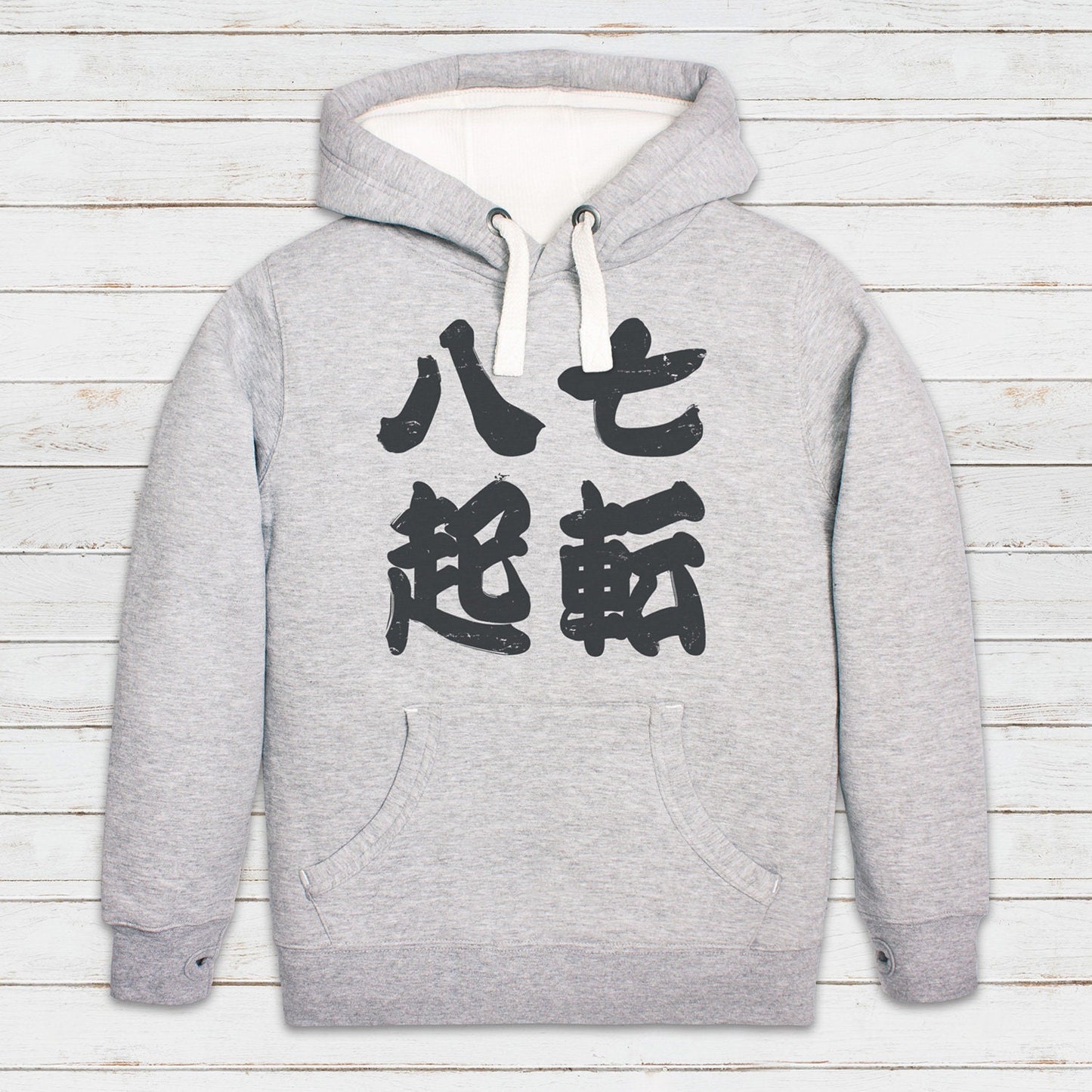 Japanese Calligraphy Hoodie Shichiten Traditional Japan Anime Manga Kanji Ninja Tokyo Martial Arts Womens Mens Sweatshirt Printed Hooded Top