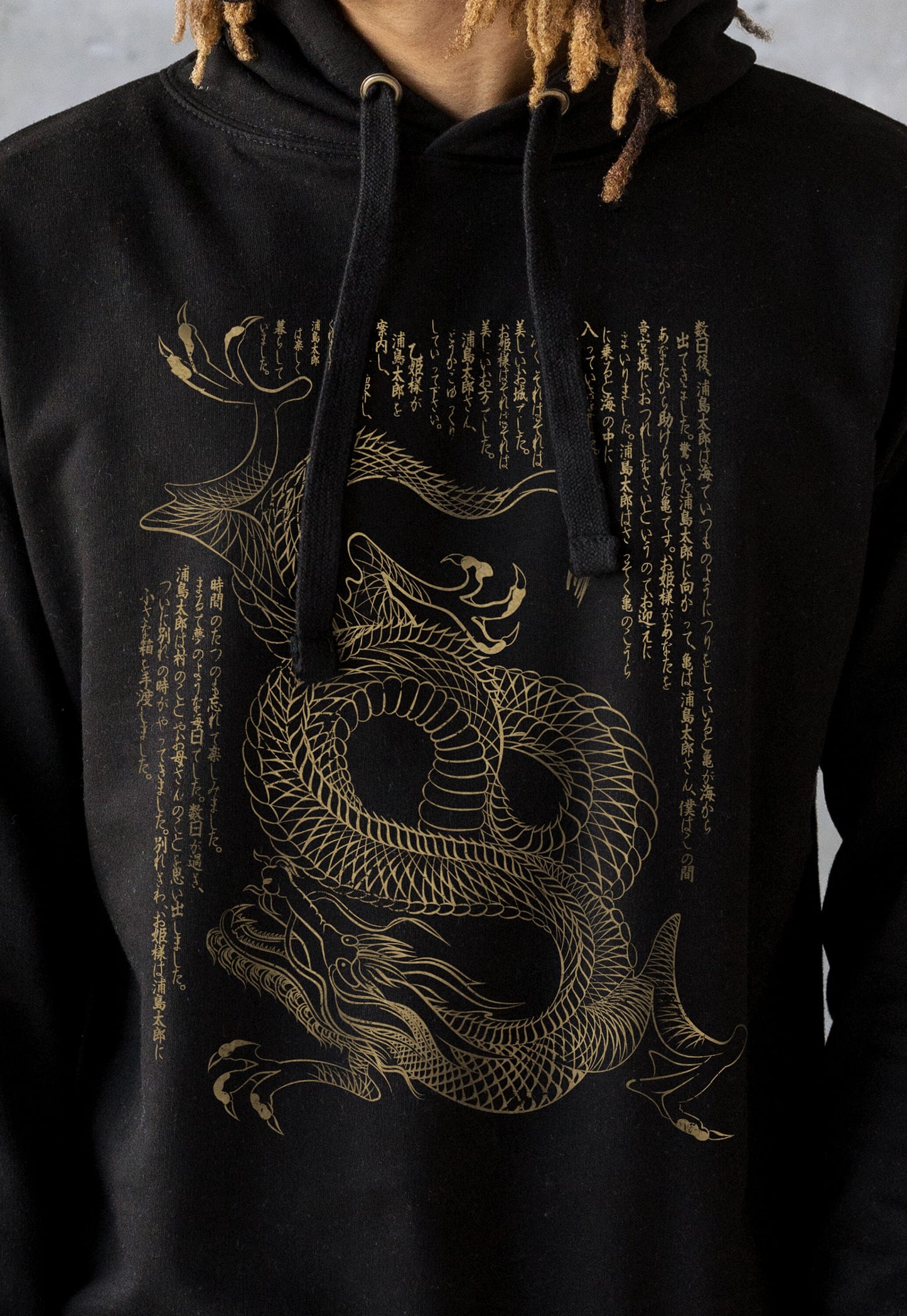 Japanese Dragon Hoodie Calligraphy Traditional Art Japan Anime Manga Kanji Harajuku Martial Arts Womens Mens Sweatshirt Printed Hooded Top
