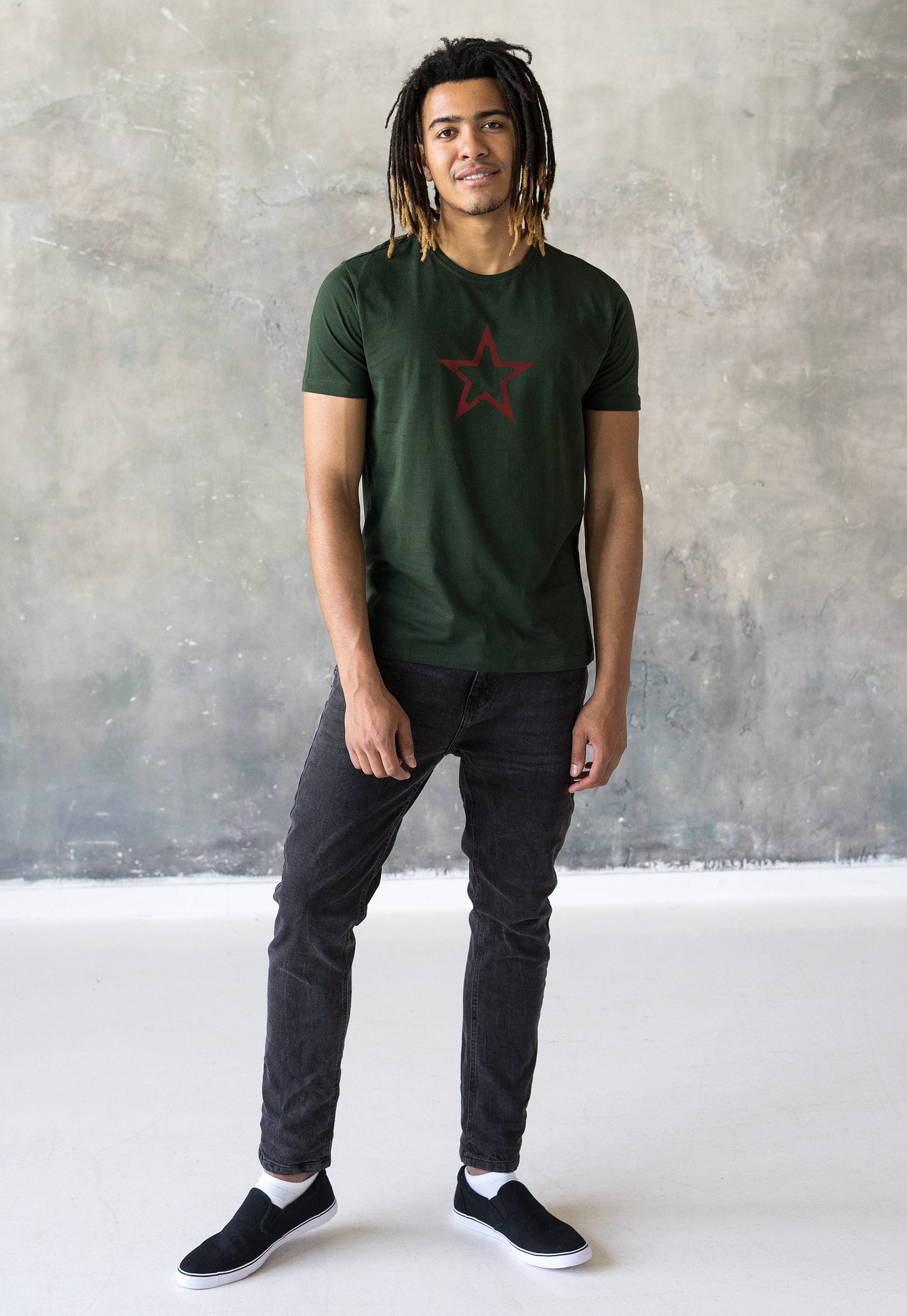 Star T Shirt Retro Geometric Abstract Minimalist Distressed Print Vintage USSR CCCP Soviet Army Mens Womens Graphic Printed Tee T-Shirt