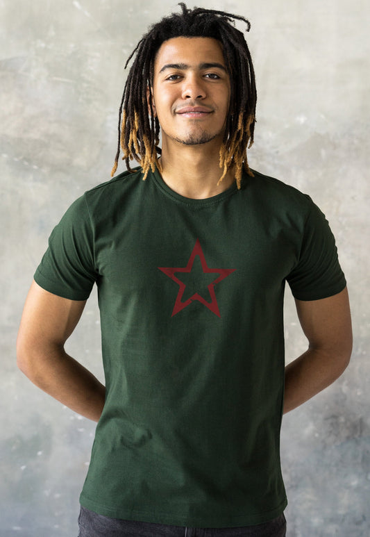 Star T Shirt Retro Geometric Abstract Minimalist Distressed Print Vintage USSR CCCP Soviet Army Mens Womens Graphic Printed Tee T-Shirt