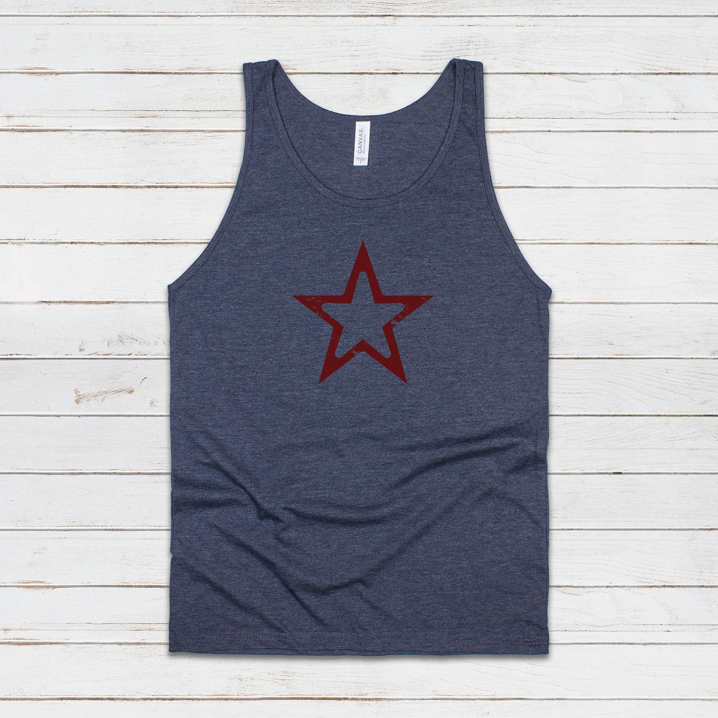 Star Ringer Tank Top Minimalist Abstract Geometric Skater Fashion Retro 70s 80s 90s Y2K USSR CCCP Printed Women's Men's Ringer Vest Tee Cami
