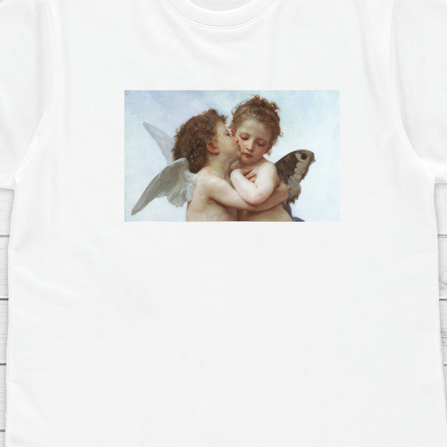 Cupid T Shirt L'Amour and Psyché Bouguereau Baroque Rococo Art Quirky Aesthetic Grunge Alternative Gift Cute Pretty Womens Mens Printed Tee