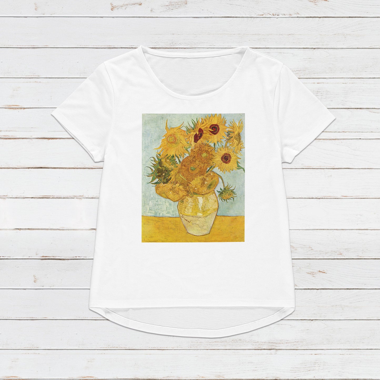 Sunflowers T Shirt Van Gogh Impressionist Classical Art Flowers Floral Aesthetic Pretty Soft Grunge Gift Womens Mens Graphic Printed Tee Top
