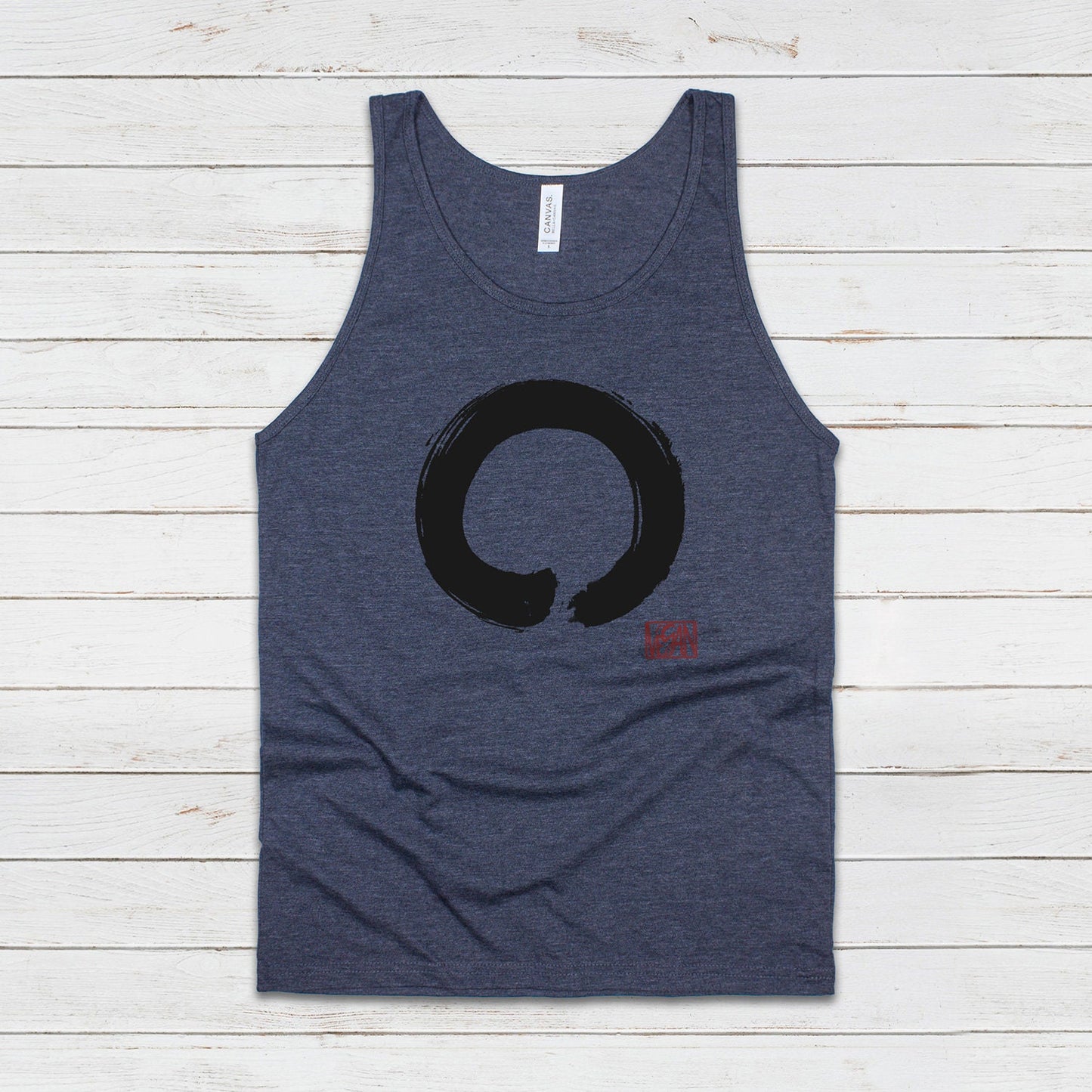 Enso Buddhist Circle Vegan Tank Top Yoga Peace Animal Rights Buddhist Be Kind Climate Change Mindfulness Mens Womens Printed Vest Cami Tee