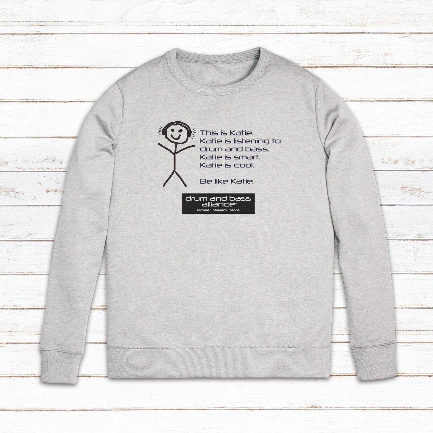 Custom Name Sweatshirt Personalised Your Text Drum & Bass Alliance UK Garage Junglist Jungle Massive Valentines Day Gift Mens Womens Printed