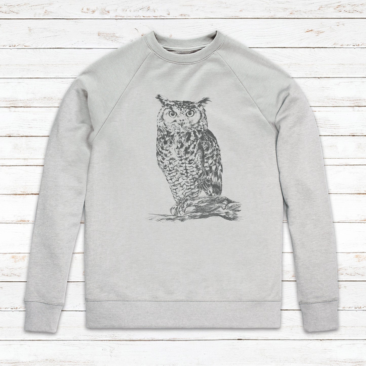 Owl Sweatshirt Artist Pencil Sketch Drawing Wild Bird Animal Nature Vegan AF Cute Pretty Art Valentines Day Gift Mens Womens Printed Jumper