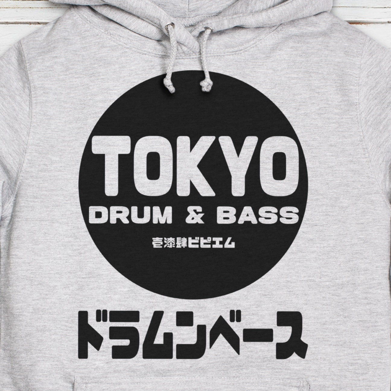 Tokyo Drum & Bass Hoodie Japanese Japan Streetwear Jungle Junglist Synth Music Sweatshirt Gifts for Her Sweatshirt Womens Girls Hooded Top